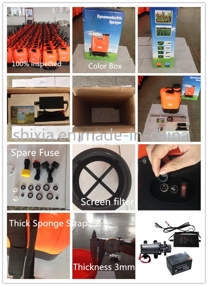 18L CE Approved Knapsack Backpack Electric Bttery Sprayer (SX-MD18D)