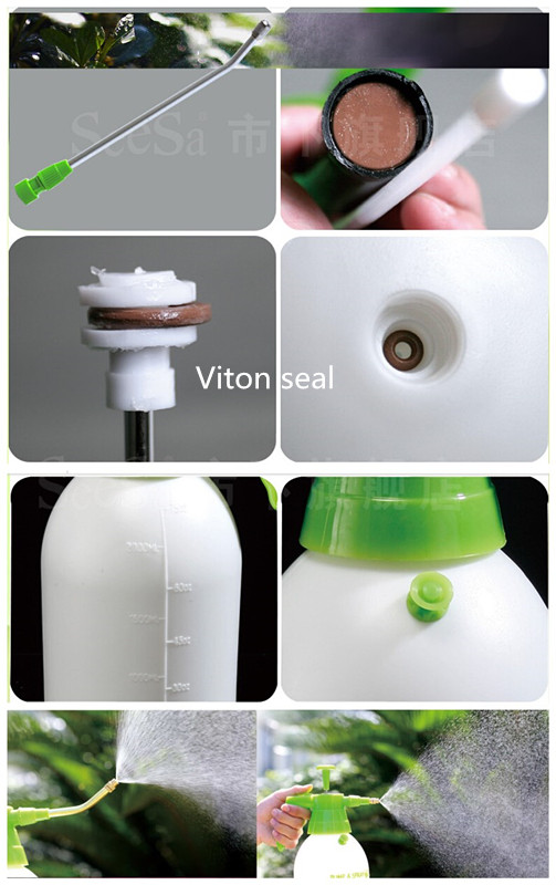 2L Viton Seal Plastic Hand Presssure/Air Compression Sprayer (SX-5073-6RA)