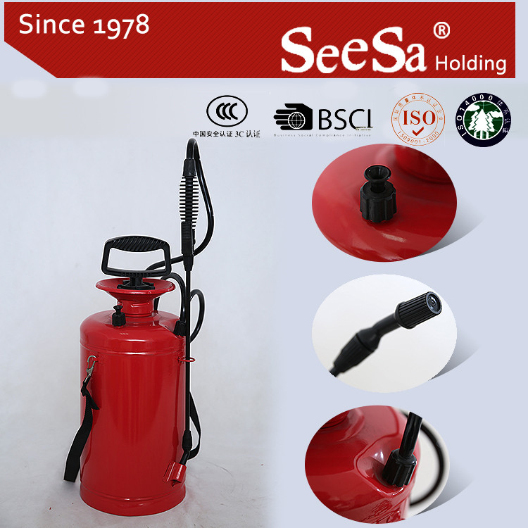 11L Industrial /Agricultural Metal Iron Bottle Anti-Rust Pressure Hand Compression Manual Sprayer (SX-CS20011)