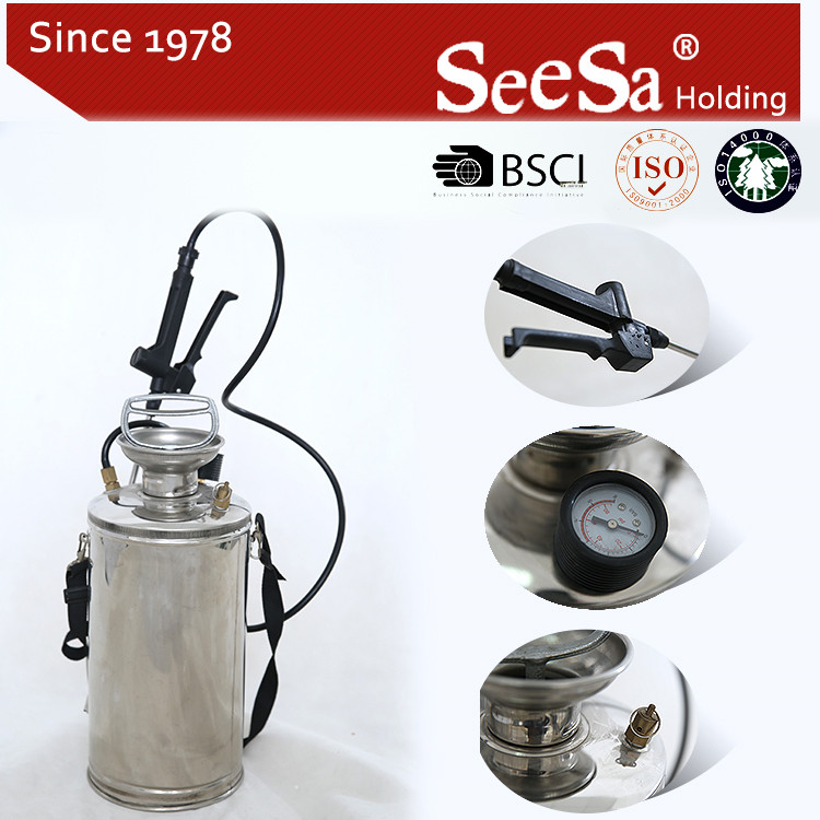 6L Stainless Steel Hand Pressure Hand Compression Manual Shoulder Sprayer (SX-CS18006)