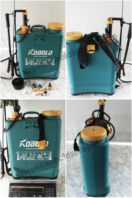 16L PP Plastic Home Car Washing Equipment Knapsack Sprayer
