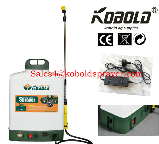 (KB-16E-6) , 9ah, 12V 16L Battery Sprayer, Backpack Agriculture Sprayer