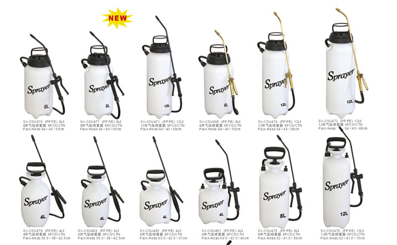 8L Industrial/Agriculture/Garden Hand Pressure Backpack Sprayer (SX-CSU475)