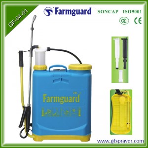 PP Hot Sale Classical Design 20L Manual Pressure Sprayer Gf-04-01