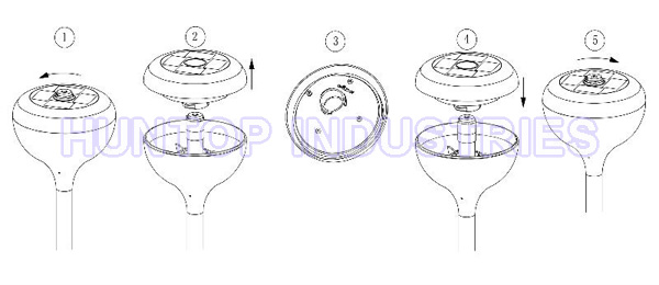 Garden Irrigation Solar Light Sprinkler