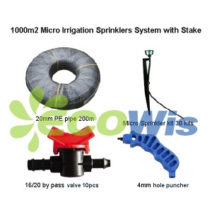 1000sqm Micro Sprinkler Irrigation System with Stake (HT1129)