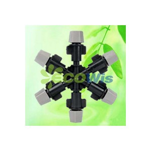 China Manufacturer Six Nozzles Outlet Fogger Mist Sprinkler (HT6341G)