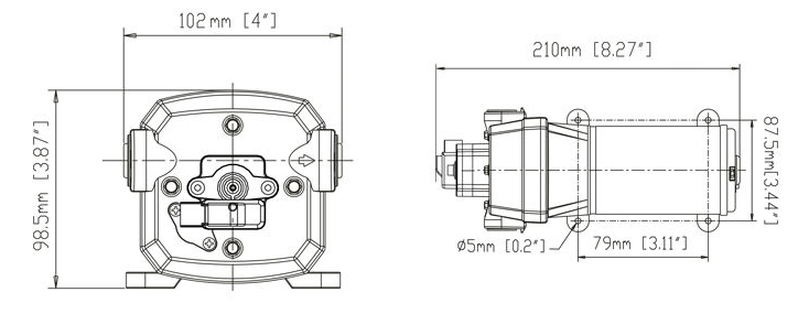 Seaflo 12V 3.3gpm 35psi DC Pressure Pump