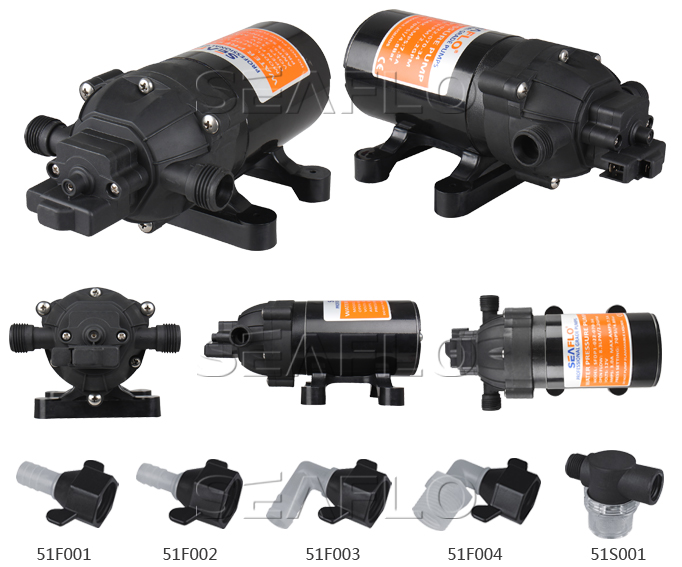 Seaflo 12V 8.3lpm 70psi DC Mini Diaphragm Pump