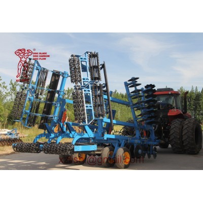 Efficient Combined Land Preparation Disc Harrow with Leveling and Soil Roller Compaction Machine
