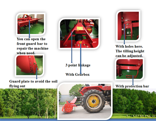 15-30HP Farm Machinery Tractor Mini Rotary Tiller