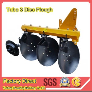 Agricultural Equipment Tube 3 Discs Plow for Jm Tn Yto Tractor