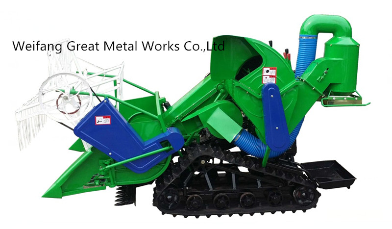 Crawler Type Rice and Wheat Combine Harvester