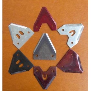 Thickness 2.8mm Size 76X81mm Combine Harvester Blade