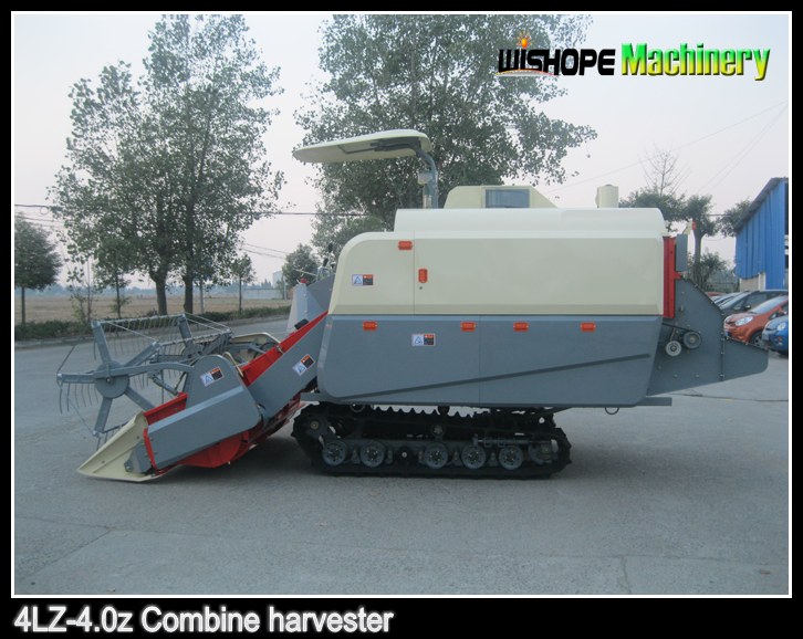 BV Certificate 4lz-4.0z Rice Combine Harvester