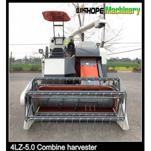 Wishope 4lz-5.0 High Capacity Rice Combine Harvester Similar with Kubota