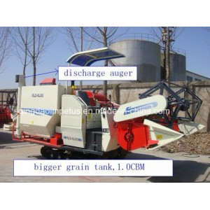 New Design Rubber Track Combine Harvester for Rice and Wheat
