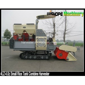 500mm Rubber Crawler Combine Harvester with Manual Tank