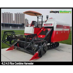 Wishope Auto Shift Gears Easy Operation Rice Combine Harvester for Farming