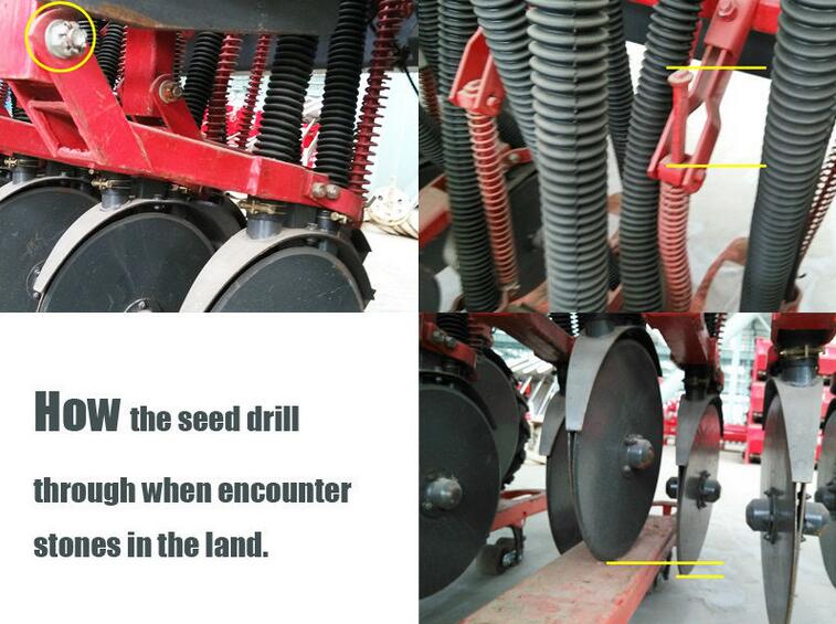 18 Rows 60HP Tractor Mounted Rice Planter Machine, Fertilizer Seed Dill