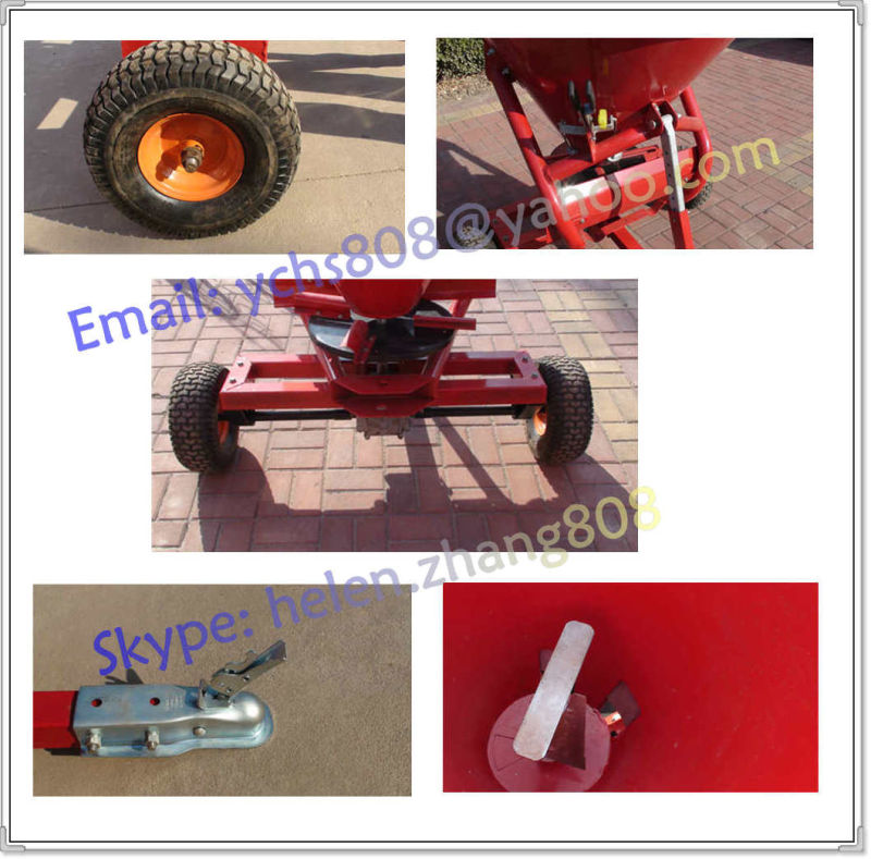 Farming Fertilizer Spreader Mounted to Tractor