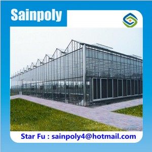 Glass Greenhouse with Mobile Cooling Pad