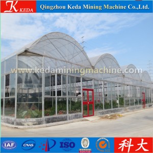 Agticulture Plastic Glass Vegetable Greenhouse for Sale