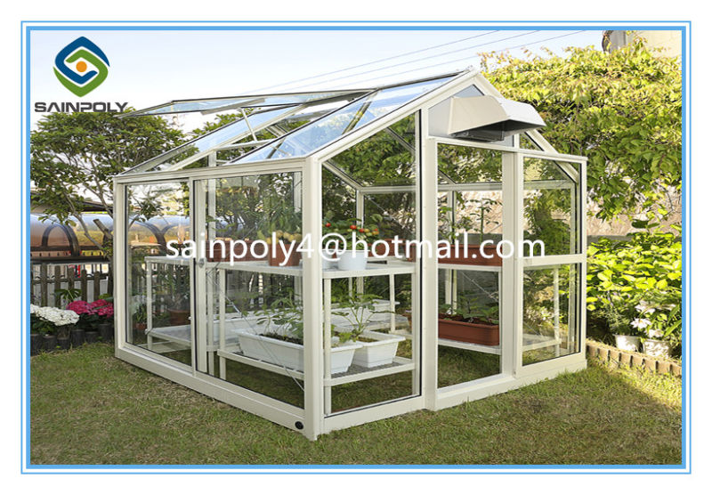 The Cheapest Sainpoly Small Glass Garden Greenhouse