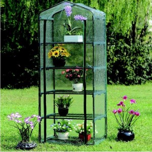 4 Tier Plastic Garden Greenhouse