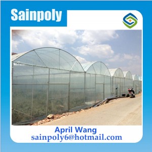 The Cheapest Multi-Span Plastic-Film Greenhouse for Agricultural