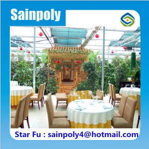 Super White Glass Greenhouse for Commercial