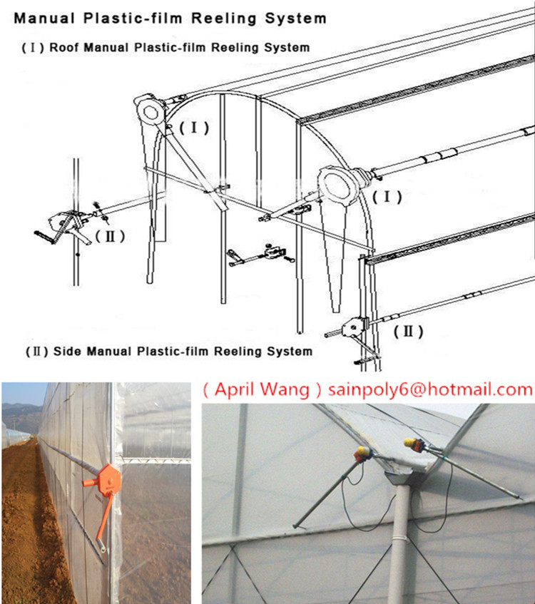 Hot Sale Plastic-Film Greenhouse for Growing System