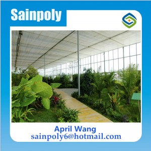 Hot Sale Muti-Span Glass Greenhouse for Plants