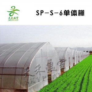 Single-Span Agricultural Greenhouses Type and PE+EVA Material Tomato Green House