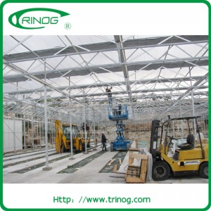 Intelligent multi-span greenhouse for commercial used