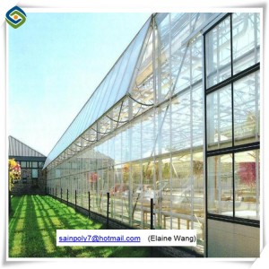 Glass Automatic Commercial Greenhouse for Sale