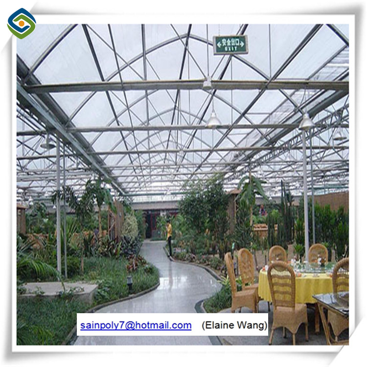 Tunnel Aluminum Sunlight Glass Greenhouse in China