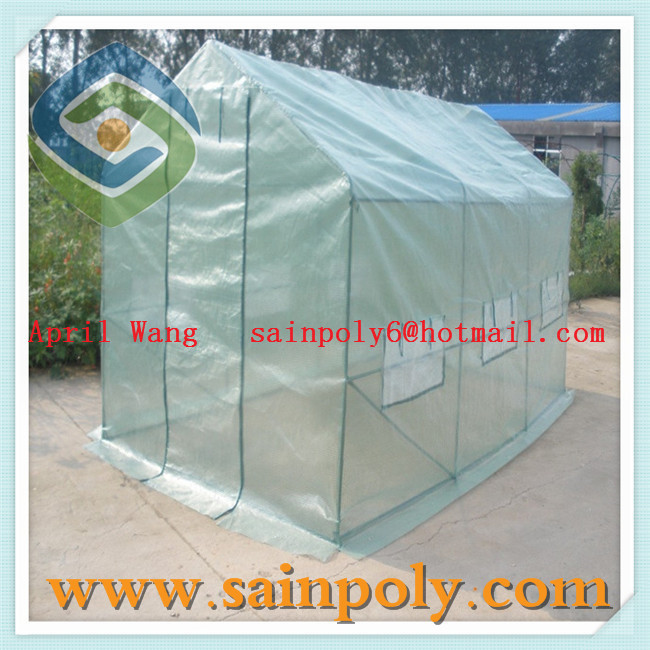 The Cheapest Plastic-Film Garden Greenhouse for Flower