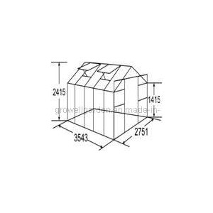 Hobby Greenhouse of Size 9&amp;prime; (W) *12&amp;prime; (L) (HB912)
