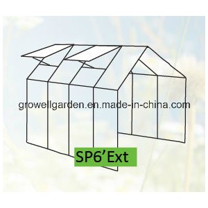 Extendable Multi-Span Walk -in Polycarbonate Greenhouses (SP6&amp;prime; EXT)