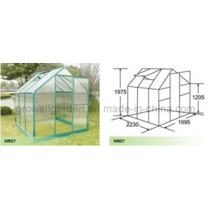 Polycarbonate Panel and Aluminium Hobby Greenhouse (W607)