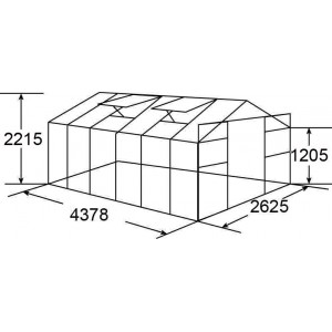 Aluminium Hobby Greenhouse for Garden (W814)