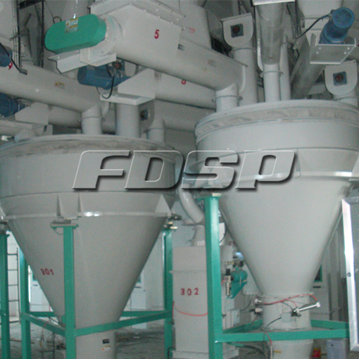 5-6tph Ring Die Animal Feed Production Line with Automatic Batching for Callte Feed Plant