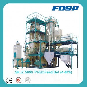 High Capacity Poultry Feed Pellet Production Line Animal Feed Set