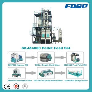 3-5tph Cow Feed Pellet Production Line