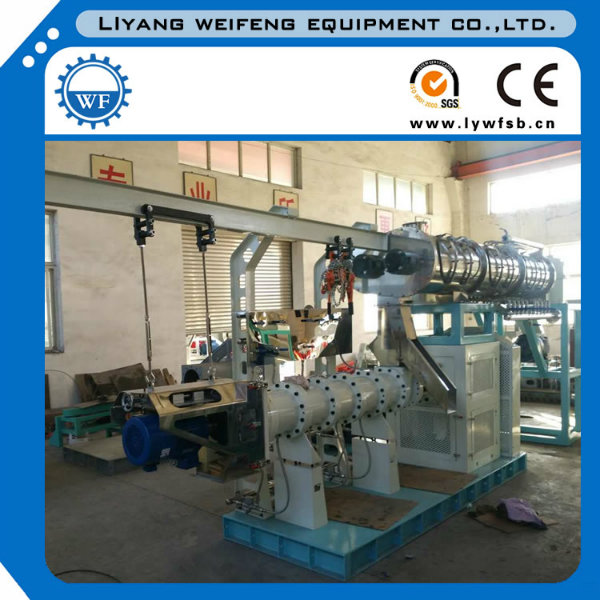 Twin Screw Wet Steam Feed Extruder, Bulking Machine, Fish Feed Mill Extruder