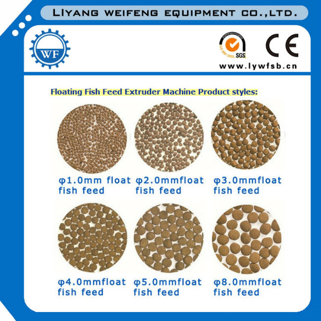 1-3t/H Aqua Feed Floating Fish Feed Extruder
