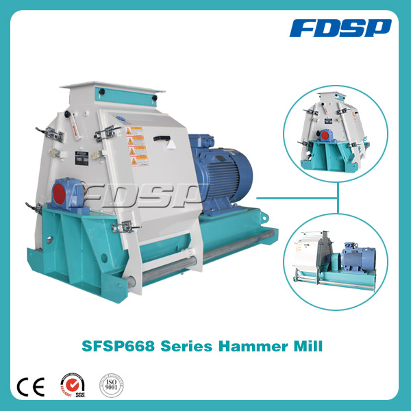 Livestock and Aqua Feed Hammer Mill with CE Approved