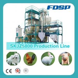 Professional 0.5-2t/H Animal Feed Production Line with CE