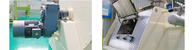 Double Shaft Feed Mixer Machine with Door-Opening Discharging Mechanism